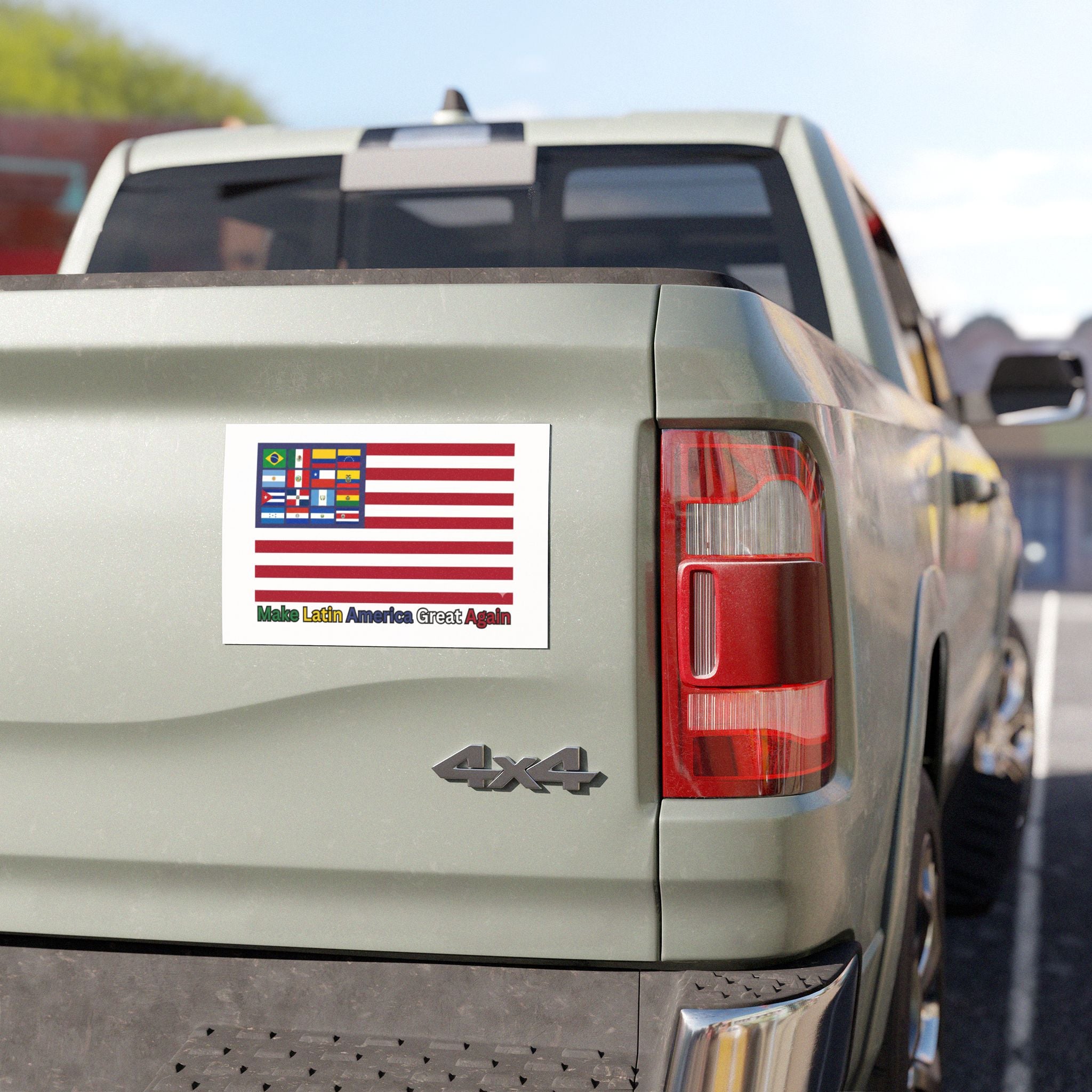 MLAGA Car Magnet "Make Latin America Great Again" Flag Design