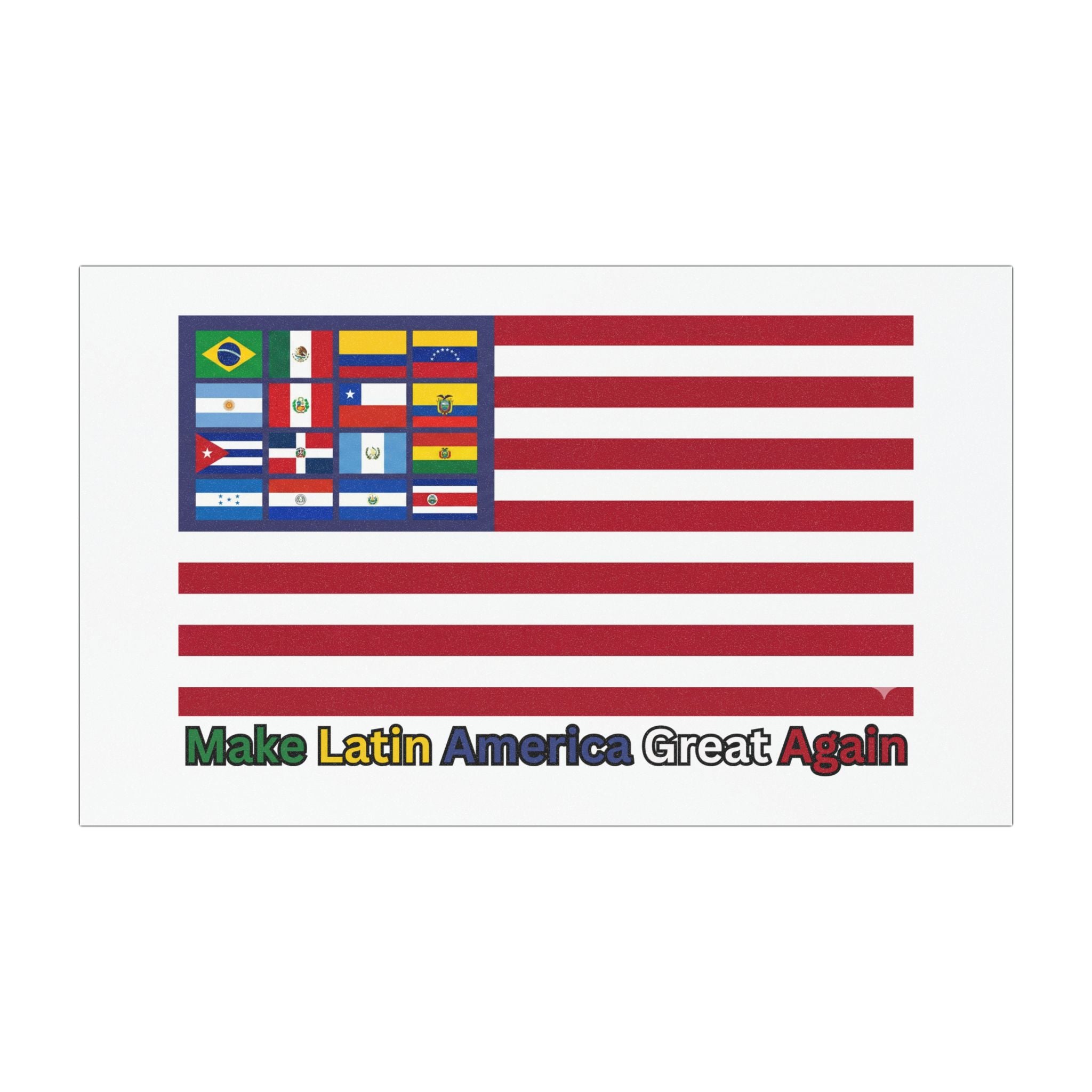 MLAGA Car Magnet "Make Latin America Great Again" Flag Design